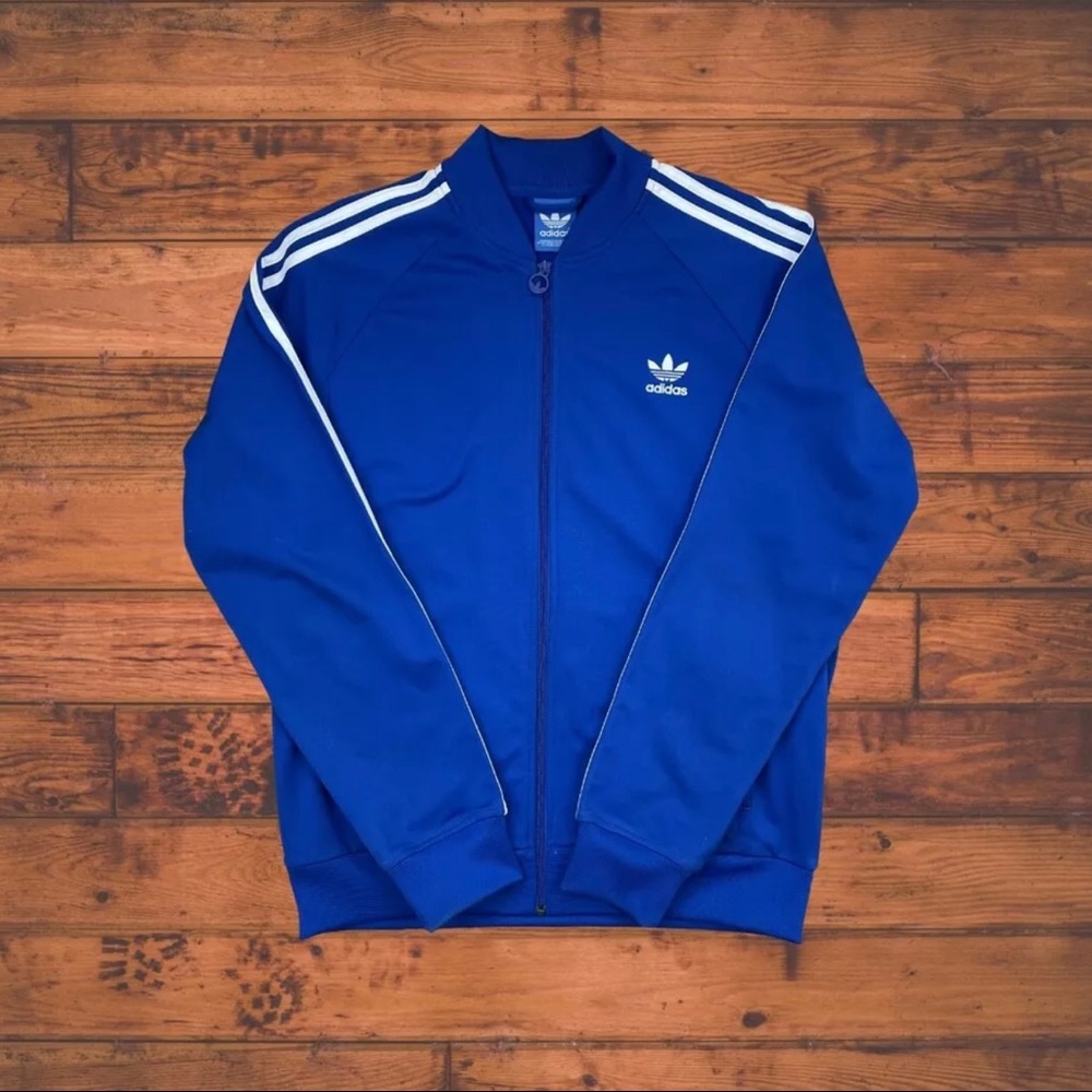 Adidas Blue Track Jacket Size L